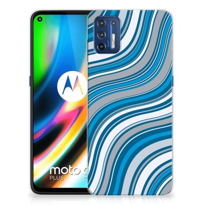 Motorola Moto G9 Plus | TPU bumper | Waves Blue