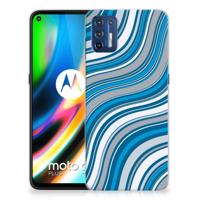 Motorola Moto G9 Plus | TPU bumper | Waves Blue