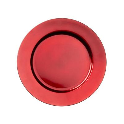 Cepewa Kaarsen bord - diner onderborden - rood - Dia 33 cm - Kaarsenbord - Kunststof