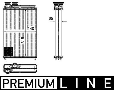 Kachelradiateur, interieurverwarming AH195000P