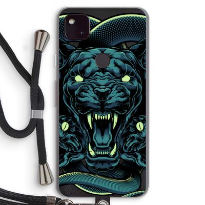 Cougar and Vipers: Pixel 4a 5G Transparant Hoesje met koord