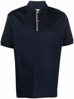 Paul Smith polo Signature à bords rayés - Bleu