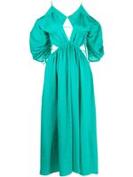 Cult Gaia robe mi-longue à col v - Vert