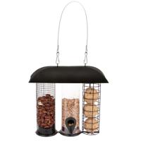 Best for Birds Vogelvoederhuisje - silo - zwart - 3-in-1 - 24 cm   -