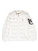 Moncler Enfant veste matelassée Saulx à capuche - Blanc