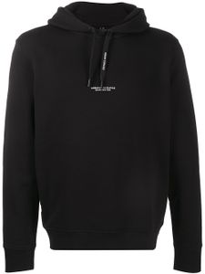 Armani Exchange sweat à capuche à logo imprimé - Noir