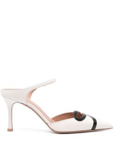 Malone Souliers mules Bonnie 80 mm en cuir - Blanc