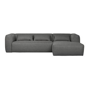 Woood Exclusive Bean Chaise Longue Rechts - Polyester - Mid Grey