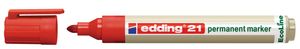 Edding EcoLine 21 permanente marker Rood 10 stuk(s)