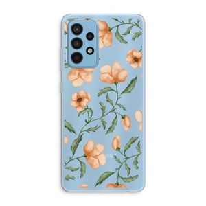 Peachy flowers: Samsung Galaxy A52 Transparant Hoesje