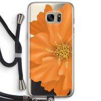 Orange Ellila flower: Samsung Galaxy S7 Edge Transparant Hoesje met koord Orange Ellila flower: Samsung Galaxy S7 Edge Transparant Hoesje met koord