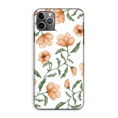 Peachy flowers: iPhone 11 Pro Max Tough Case