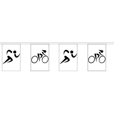 Sporten thema vlaggenlijn - 9 meter - polyester - buiten/binnen - versiering