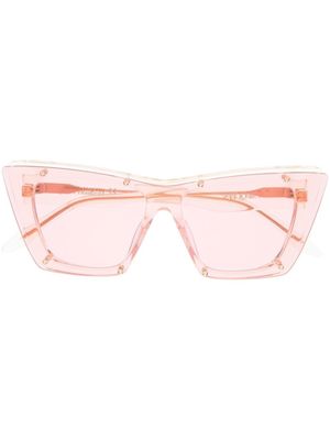 Alexander McQueen Eyewear lunettes de soleil à monture papillon - Jaune
