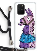 Lama: Samsung Galaxy S10 Lite Transparant Hoesje met koord