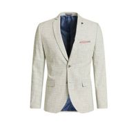 WE Fashion geruit slim fit colbert green moss - thumbnail