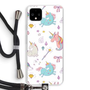 Fantasiewereld: Pixel 4 XL Transparant Hoesje met koord