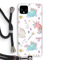 Fantasiewereld: Pixel 4 XL Transparant Hoesje met koord