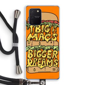 Big Macs Bigger Dreams: Samsung Galaxy Note 10 Lite Transparant Hoesje met koord