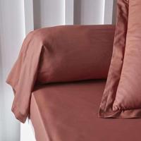 Taie de Bocin oggi essenziale - 45 x 185 cm - 100% una cotone - terracotta