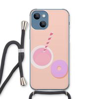 Donut: iPhone 13 Transparant Hoesje met koord