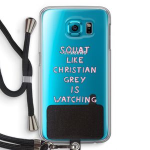 Christian Grey: Samsung Galaxy S6 Transparant Hoesje met koord