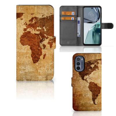 Motorola Moto G62 5G | Flip Cover | Wereldkaart