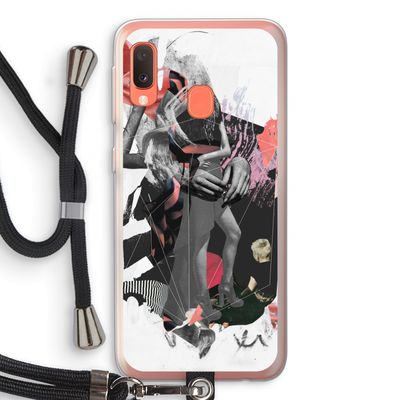 Dissimulation du réel: Samsung Galaxy A20e Transparant Hoesje met koord