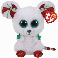Ty - Knuffel - Beanie Boos - Christmas Mouse - 15cm - thumbnail