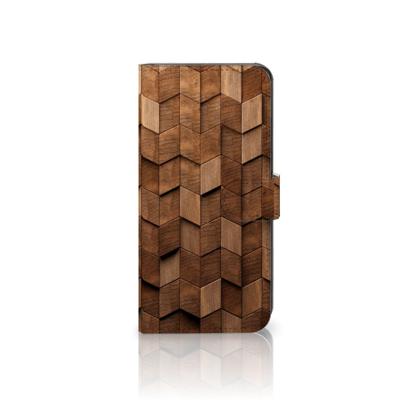 Book Style Case voor Xiaomi Poco X5 Pro | Note 12 Pro 5G Wooden Cubes