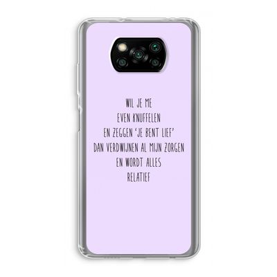 Relatief: Xiaomi Poco X3 Pro Transparant Hoesje