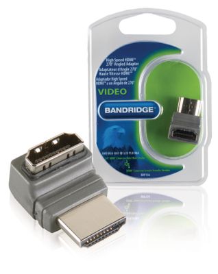Bandridge High Speed HDMI met Ethernet Adapter 270° Gehoekt HDMI-Connector | 1 stuks - BVP136 BVP136