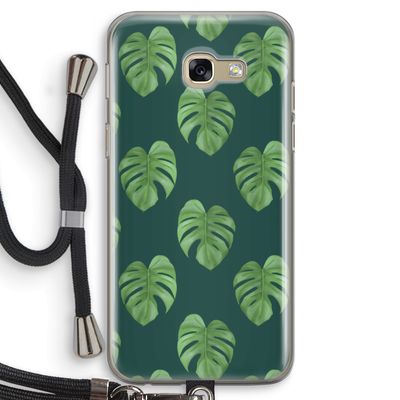 Monstera leaves: Samsung Galaxy A5 (2017) Transparant Hoesje met koord