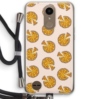 You Had Me At Pizza: LG K10 (2017) Transparant Hoesje met koord