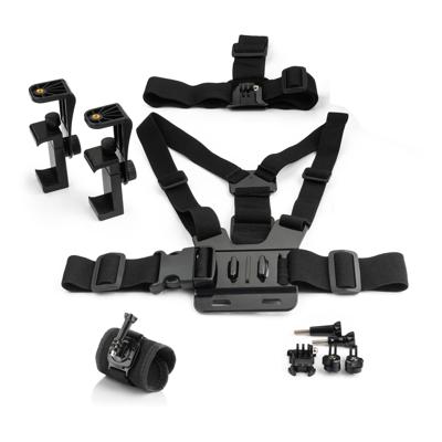 MOJOGEAR A03 Hoofd-, Borst- & Polsband Kit - voor GoPro & smartphone