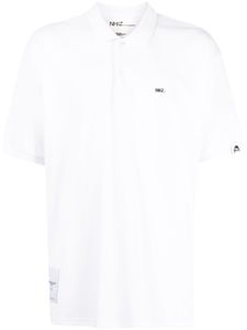 izzue polo à logo brodé - Blanc