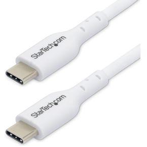 StarTech.com 1m USB-C Laadkabel, Wit, USB C Kabel, USB 2.0 Type-C Laptop Oplaadkabel, 60W 3A Power D