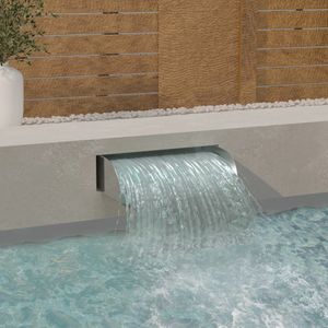 VidaXL Waterval 60x34x14 cm roestvrij staal 304