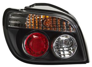 Set Achterlichten passend voor Toyota Yaris I 1999-2005 (excl. Verso) - Zwart DLTOR08J