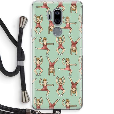 Gymboys: LG G7 Thinq Transparant Hoesje met koord
