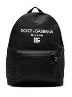 Dolce & Gabbana Kids sac à dos à logo imprimé - Noir - thumbnail