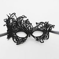 carnaval bal masker dubbele gaas kant masker maskerade partij bal half gezicht kant masker accessoires Lightinthebox