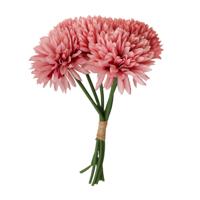 Chaks Kunstbloemen boeket dahlia - roze - 26 cm - bloemstuk - onderhoudsvrij