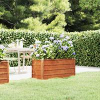 VidaXL Plantenbak verhoogd 100x40x45 cm cortenstaal roestig