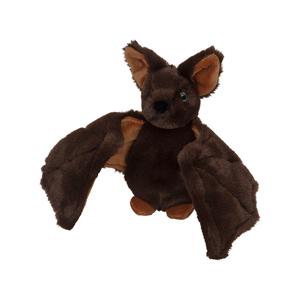 Nature Planet Pluche knuffel vleermuis - 21 cm - bruin - vleermuizen