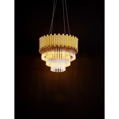 Lyora HanglampMagnolia goud met kristal Ø 39cm - 9824080