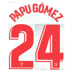 Papu Gómez 24 (Officiële Sevilla Thuis Bedrukking 2021-2022)