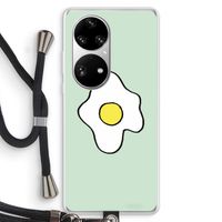 Spiegelei: Huawei P50 Pro Transparant Hoesje met koord