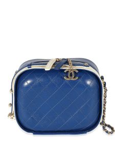 CHANEL Pre-Owned trousse de toilette à matelassage losanges (2018-2019) - Blanc