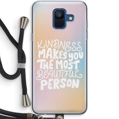 The prettiest: Samsung Galaxy A6 (2018) Transparant Hoesje met koord